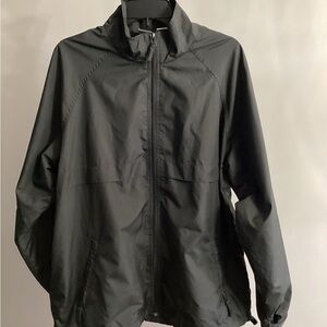 Prospirit Black Windbreaker Jacket, Men’s Medium